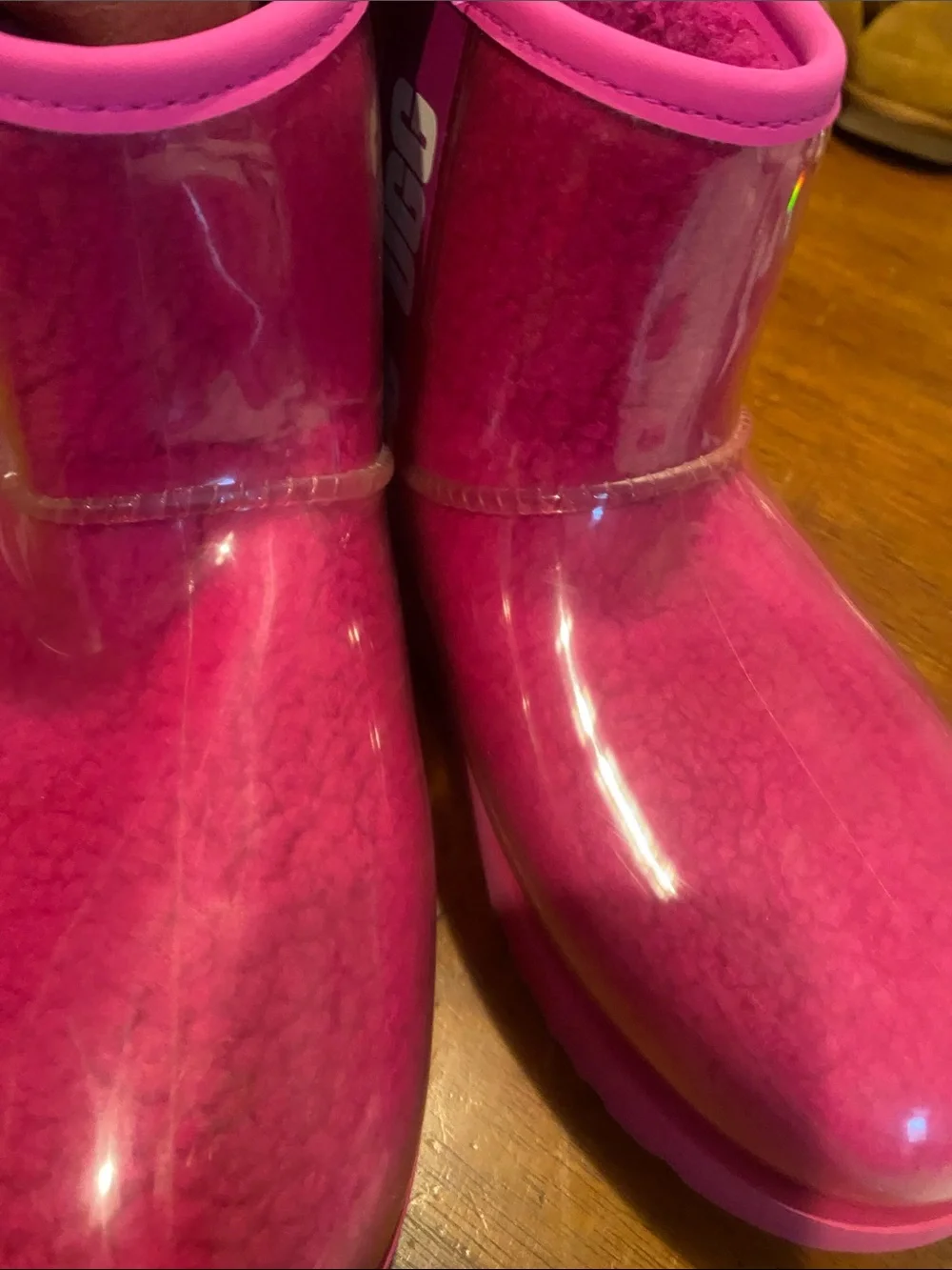 UGG Kids Hot Pink Waterproof Rain Boots
